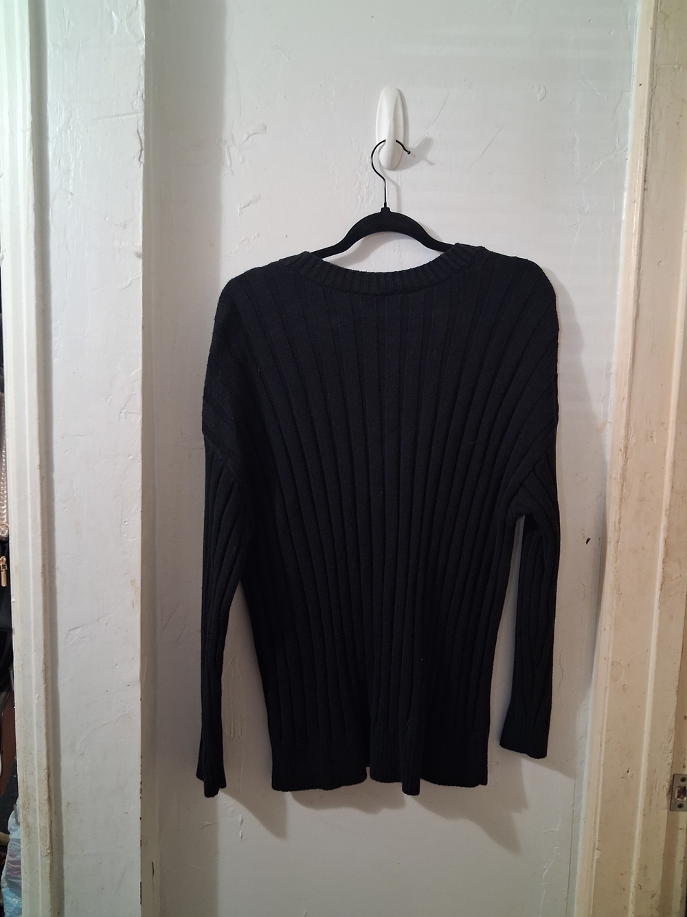 torrid Black Ribbed Button-Front Cardigan - Picture 5 of 5